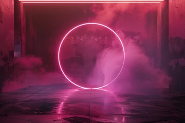 Obraz premium Abstract energy sphere with glowing bright particles, atom from energy scientific futuristic hi-tech background. Beautiful simple AI generated image in 4K, unique.