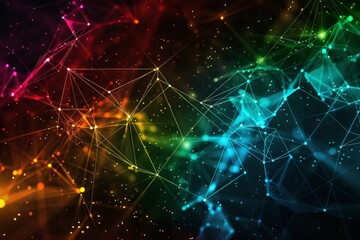 Fototapeta premium Science and Technology Concept, Atomic Structure with Nucleus - a Symbolic Image of Elementary Particle on Black Background. Beautiful simple AI generated image in 4K, unique.