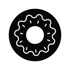 donuts icon vector template design flat and simple
