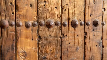 Outside &ndash; numerous rivets; Inside &ndash; rivets on the outside