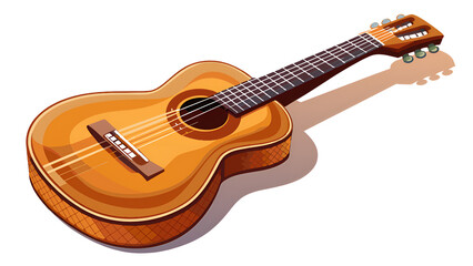 Obraz premium acoustic guitar isolated on white