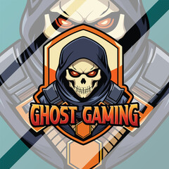 Ghost Gaming Logo Template for Esport