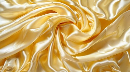  A close-up of yellow fabric with an expansive area of light yellow fabric in the image's center