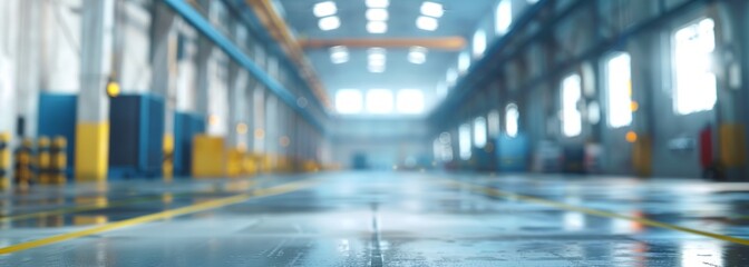 Industrial factory background. Blurred background - Powered by Adobe