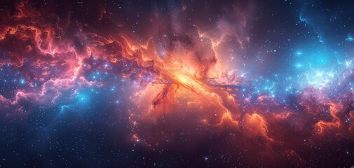 Fototapeta premium universe created with Generative AI technology
