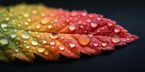 Abstract Macro Shot of Nature Elements Close-up image of natural elements such as leaves, water droplets, or tree bark, emphasizing texture and detail
