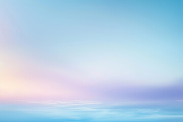Peaceful abstract blur with gradients of sky blue and lavender, designed for serenity and calm in meditation spaces.