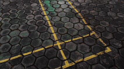 Photo of pavement brick stone texture pattern