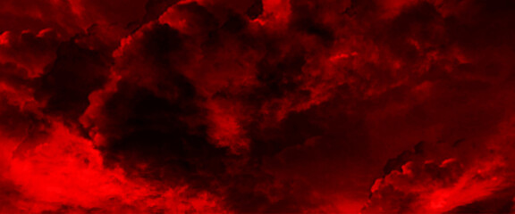 Vector red cloud texture background of red sky with clouds for wallpaper, backdrop and design. © Grave passenger