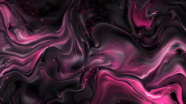 Black and pinck abstract texture background. Generative AI.