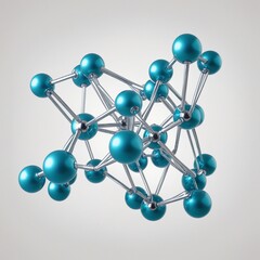 Obraz premium Abstract atom or molecule structure design, atom or molecule graphic illustration