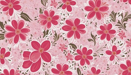 Fototapeta premium pattern with flowers 