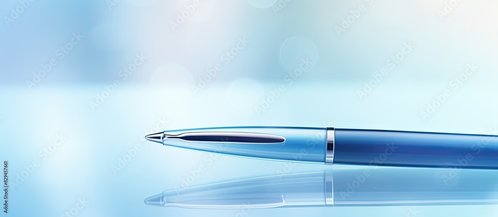 Poster ballpoint pen with space for text. copy space available