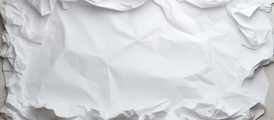 Obraz premium crumpled white paper. copy space available