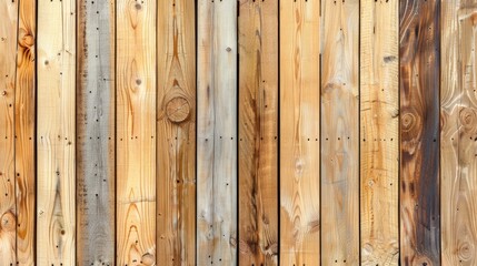  A close-up of a wooden fence with a bird perched atop, and another bird sitting calmly on the fence's peak