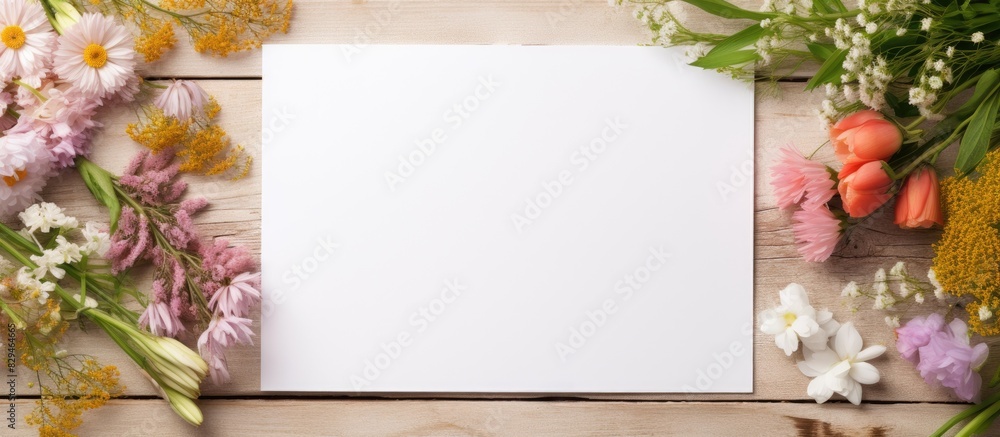 Aufkleber top view copy space image of a blank notepad with wooden alphabet letters a heartfelt message a beau