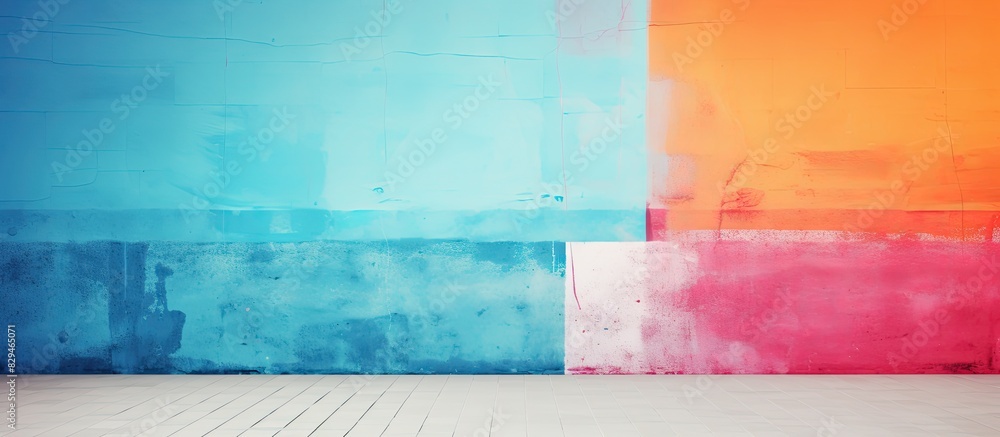 Poster colorful wall with a blur filter creates an abstract background providing ample copy space for image