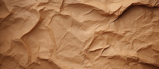 A copy space image featuring a textured crumpled brown paper