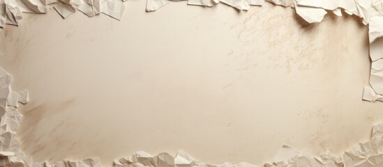 A background of torn paper with space for adding an image or text. Copyspace image