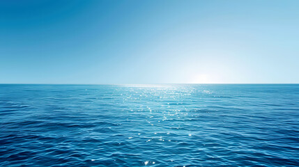 Obraz premium blue sea gradient background. Generative AI.