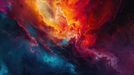 Fototapeta premium Darkness Approaching in a Blaze of Color
