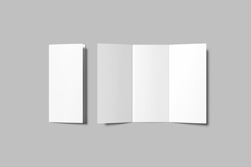 Trifold Brochure Blank Mockup