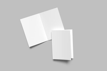 A5 Bifold Brochure Blank Mockup