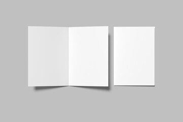 A5 Bifold Brochure Blank Mockup