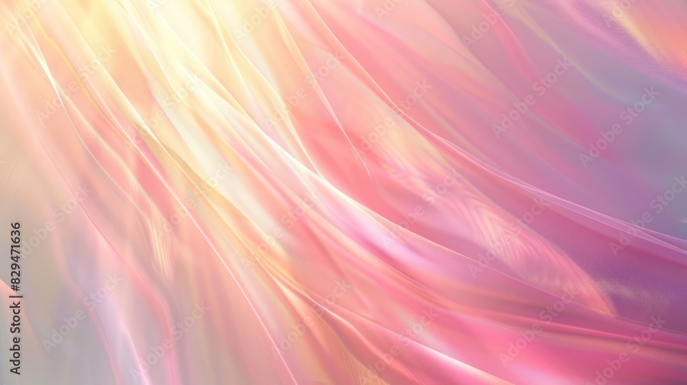 Aufkleber a clean, abstract background with warm light rays softly illuminating a pastel gradient, creating a 