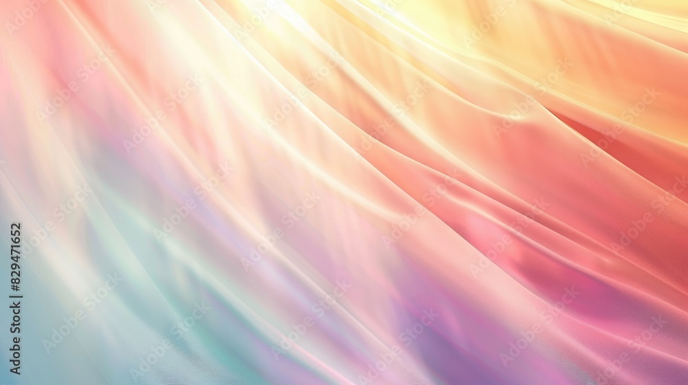 Poster a clean, abstract background with warm light rays softly illuminating a pastel gradient, creating a 