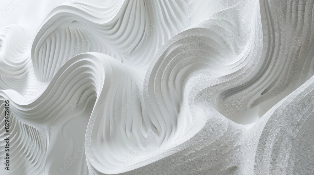 Poster a clean white background with a faint wave pattern, offering a touch of movement without overwhelmin