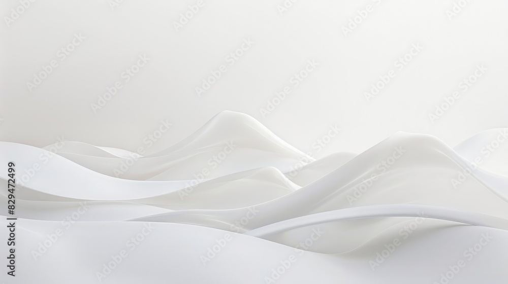 Poster a clean white background with a soft gradient from top to bottom, offering a serene and minimalist a