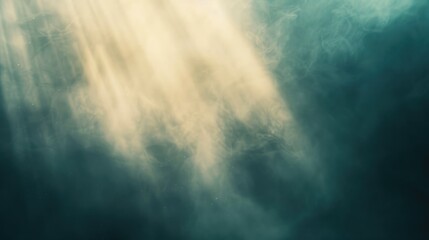 Fototapeta premium A minimalist abstract background with light rays softly breaking through a gentle haze, creating a peaceful ambiance, no people