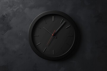 Red alarm clock close-up isolated on dark background with red gradient.. Beautiful simple AI generated image in 4K, unique.