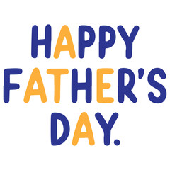 Happy Father's Day typography or caligraphy