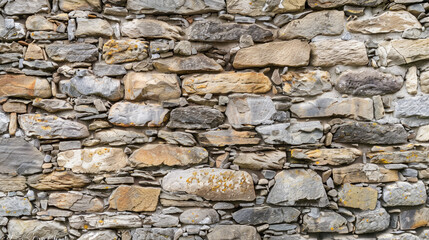 Old weathered exterior rough strong stone wall