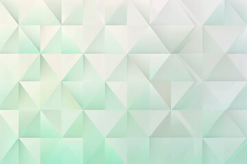 Tranquil atmosphere with chic mint green gradient geometric diamonds.
