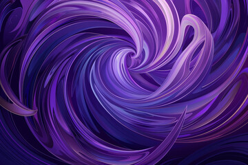 Obraz premium Swirling energetic patterns in a vibrant abstract violet illustration.