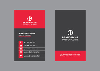 vertical simple business card design template and modern visiting card design.