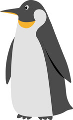 Obraz premium King Penguin Cartoon Illustration Kids Clipart