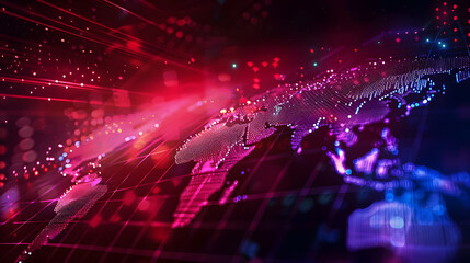The abstract of a stock market investment trading chart background is a visual representation of the ever-changing global economy