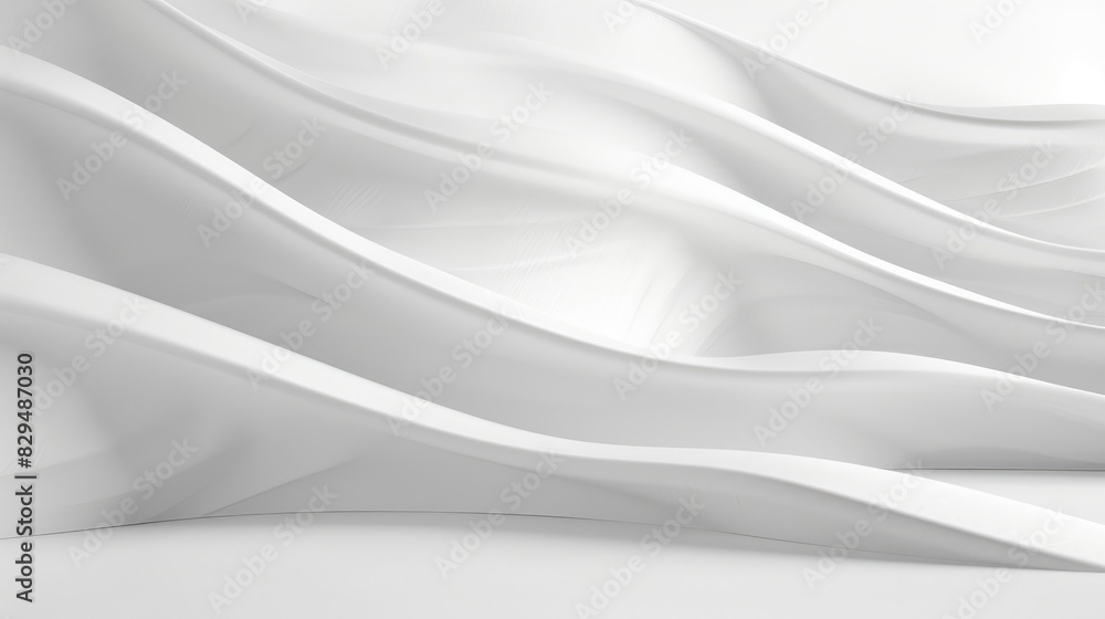 Poster a minimalist white background with a gentle wave pattern, providing a hint of movement while keeping