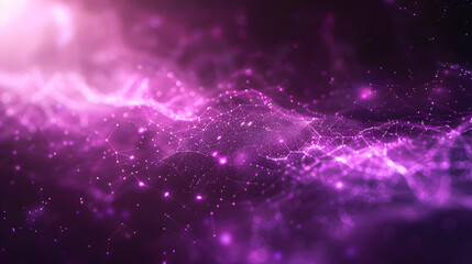 Purple technology network abstract background