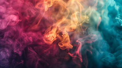 Fototapeta premium Defocused smoke Gradient colors texture background. Generative AI.