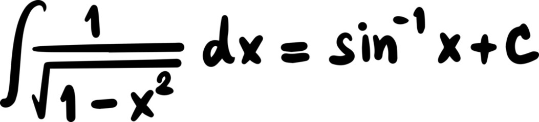 integration formula math handwritten
