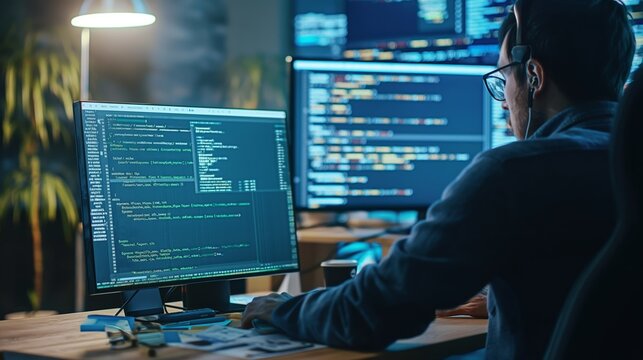 Modish Application Programming, Code Development on Computer Screen
