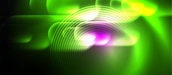 Shiny color neon glowing design. Vector Illustration For Wallpaper, Banner, Background, Card, Book Illustration, landing page