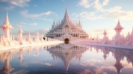 Obraz premium Experience the aweinspiring beauty of Thai temples through mesmerizing photographs