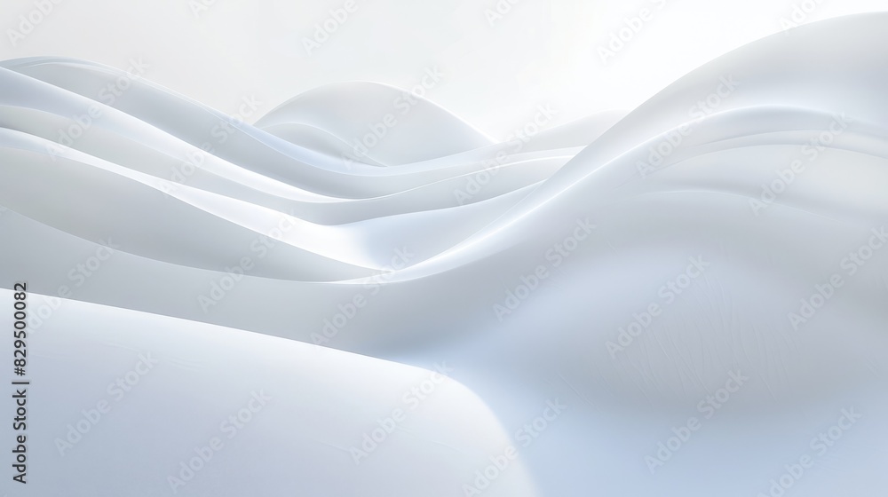 Poster a white abstract background with a gentle gradient from top to bottom, creating a serene and minimal