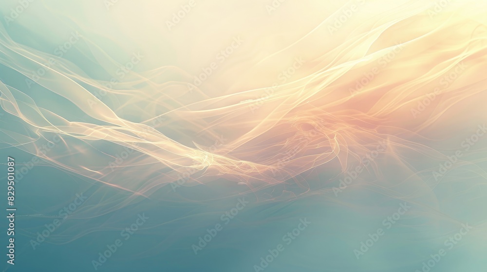 Poster an abstract background featuring a gentle gradient with subtle light effects, perfect for a calm and